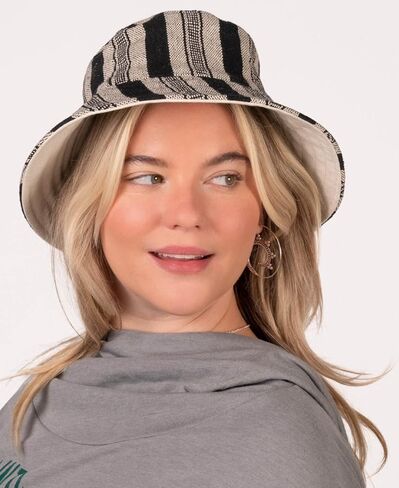 Soul Flower Hippie Bucket Hat, Reversible 100% Cotton Canvas, Unisex in Saudi Arabia