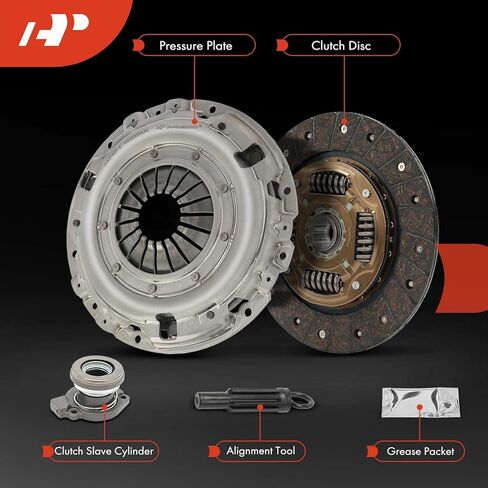 A-Premium Transmission Clutch Kit with Clutch Slave Cylinder Compatible with Saab 9-5 2004 2005 2006 2007 2008 2009, L4 2.3L, DOHC Turbocharged in Saudi Arabia