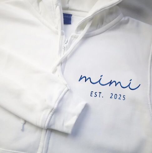 Custom Zip Up Hoodie Sweatshirt For Mom - Mom Grandma - Custom Children Kids Names Sleeve - Personalized Gift - Grandparent Gift - New Grandma in Kuwait