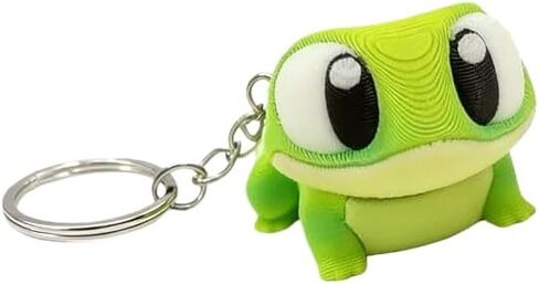 1 PCS Green Frog Keychain, Articulated Big-Eyed Frog Figurine For Backpacks, Bags And Personal Belongings in Saudi Arabia