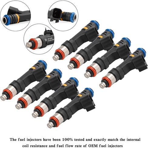 Artudatech 8PCS 0280158165 Fuel Injectors 0280158081 879312003 Fit for Mercruiser for Volvo Penta 6.2L 2007-2013, for Indmar 5.0L 5.7L 2007-2013, for Indmar 6.2L 2007-2013 in Saudi Arabia