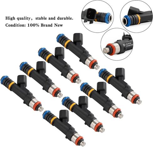 Artudatech 8PCS 0280158165 Fuel Injectors 0280158081 879312003 Fit for Mercruiser for Volvo Penta 6.2L 2007-2013, for Indmar 5.0L 5.7L 2007-2013, for Indmar 6.2L 2007-2013 in Saudi Arabia