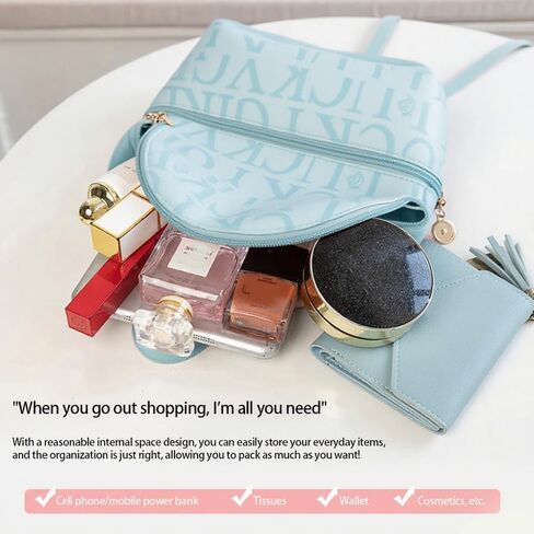 Mini Womens Backpack, Small Travel Backpack, Stylish Daypack Purse Handbag Small Casual Daily Travel Bag, Womens Gifts for Work Travel Daily, Blue in Saudi Arabia