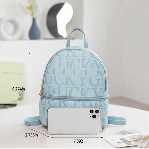 Mini Womens Backpack, Small Travel Backpack, Stylish Daypack Purse Handbag Small Casual Daily Travel Bag, Womens Gifts for Work Travel Daily, Blue in Saudi Arabia
