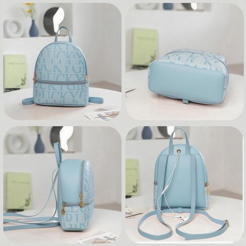Mini Womens Backpack, Small Travel Backpack, Stylish Daypack Purse Handbag Small Casual Daily Travel Bag, Womens Gifts for Work Travel Daily, Blue in Saudi Arabia
