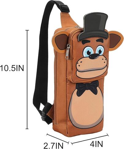 Five Nights at Freddy's Freddy Fazbear Crossbody Sling Bag With Adjustable Strap in Kuwait