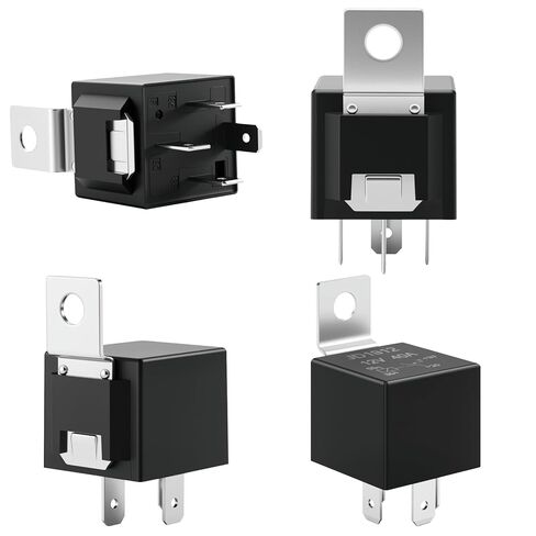 12 حزمة JD1912 12V 40A 4-Pin SPST مرحل السيارة، متوافق مع السيارة والشاحنة والدراجة النارية والقارب والجرار in Kuwait