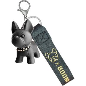 سلسلة مفاتيح بولدوج الفرنسية، حقيبة كلب من الراتنج اللطيف للنساء، ملحقات حقيبة ظهر كرتونية in Kuwait