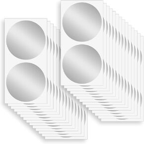 50 PCS Scratch Off Stickers 2 Inch Round Scratch Off Stickers for DIY Scratches Offing Labels, Reward Card, Party Games, Business Promotions (Silver) in Kuwait