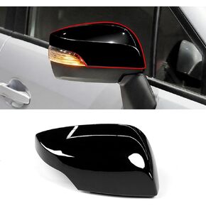 Yumzeco 1PC Compatible with Subaru Mirror Cover WRX/Impreza/Crosstrek/Legacy/Outback, Driver Side Subaru Mirror Cap W/Light Clip-on Replacement Replace for 91059VA030 SU1326102(Left,Glossy Black) in Kuwait