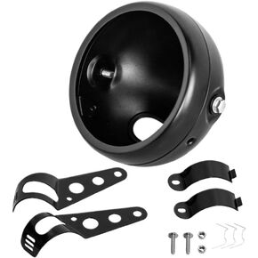 5 3/4 Inch Motorcycle Headlight Housing Bucket Light Bulb Holder 5.75 Inch Front Headlight Replacement Compatible with Motorcycle Models for Part Number 5 3/4quot in Kuwait