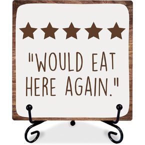 هدايا لافتة خشبية للتذكير الإيجابي مع حامل معدني - يمكن العثور على السعادة حتى في أحلك الأوقات - ديكور ملهم، هدية للنساء والرجال، ديكور مكتب المنزل والمكتب (5 × 5 بوصات) - A02 in Kuwait