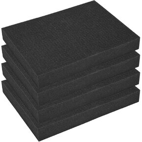 4 Pack Pick and Pluck Foam Inserts, 16 x 12 x 2 Inch Foam Sheets for Crafts, Toolboxes, Storage Drawer, Foams Padding Polyethylene Sheets, Closed Cell Foams, Home Storage Organizer in Kuwait