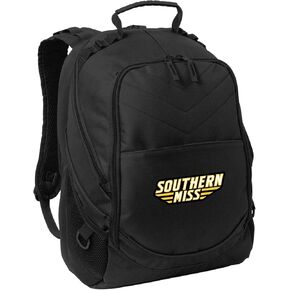 Broad Bay Southern Miss Backpack Laptop Computer Bag Official University of Southern Mississippi Backpack (Black) in Kuwait