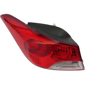 Halogen Tail Light Assembly for Hyundai Elantra 2011 2012 2013 Right Passenger Side Rear Outer Tail Light Replacement w/ Wiring Harness Black Housing 924023Y000 HY2805119 (Right Passenger Side) in Saudi Arabia