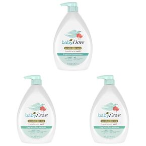 Baby Dove Sensitive Skin Care Baby Wash Rich Moisture For Baby Bath Time Tear-Free and Hypoallergenic 34 oz in Kuwait