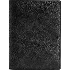 حافظة جواز السفر للرجال من COACH، باللون الفحمي in Kuwait