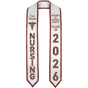 فئة التمريض المخصصة لعام 2026، وشاح التخرج للممرضة المسجلة BSN MSN، هدية مدرسة التمريض لـ RN Grad in Kuwait