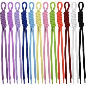 Paracord Keychain, 12 Pcs Colorful Paracord Rope Keychain Braided Cord Bag Charms for Handbags Handmade Key Charms for Purse Key Chain Backpack Decoration Accessories in Kuwait
