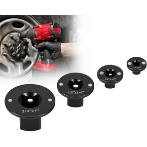 4Pcs Low Profile Impact Socket Adapter Set, Drive Ratchet Adapter Set, Magnetic Socket Adapters for Tight Space 3/4" to 1", 1/2" to 3/4", 1/2" to 3/8", 1/4" to 3/8", Standard Drive Size Converter Kit in Saudi Arabia