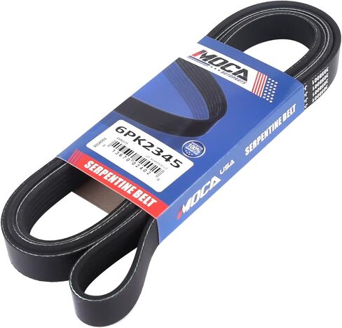 6PK2345 Serpentine Belt w/ 105 Amp Alternator Fit 82-15 for Chevrolet Escalade Avalanche Express Silverado, for GMC Savana Sierra Yukon, for Mercury Grand Marquis Marauder 4.8L 5.3L 6.0L in Kuwait