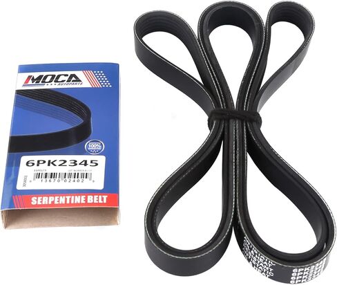 6PK2345 Serpentine Belt w/ 105 Amp Alternator Fit 82-15 for Chevrolet Escalade Avalanche Express Silverado, for GMC Savana Sierra Yukon, for Mercury Grand Marquis Marauder 4.8L 5.3L 6.0L in Kuwait