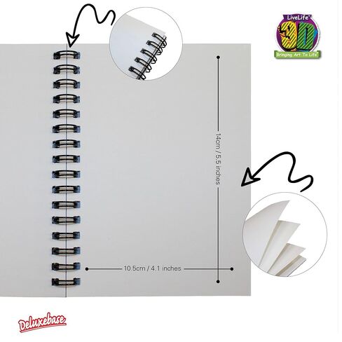 3D LiveLife Jotter - الدببة الثلاثة الرمادية من Deluxebase. دفتر ملاحظات حلزوني عدسي ثلاثي الأبعاد مقاس A6 مع صفحات ورقية معاد تدويرها. عمل فني مرخص من الفنان الشهير ديفيد بينفاوند in Saudi Arabia