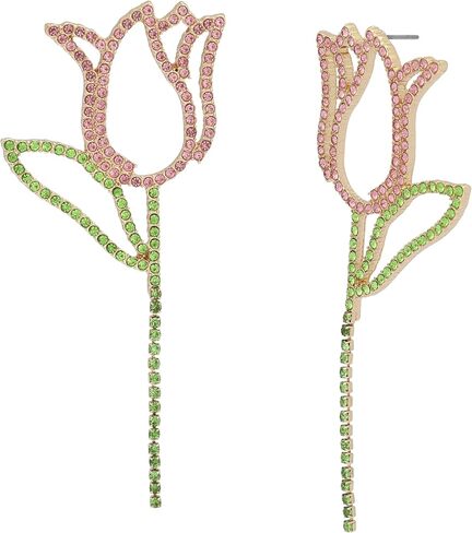 Betsey Johnson Jewelry Women's Spring Chick Tulip Statement Earrings in Saudi Arabia