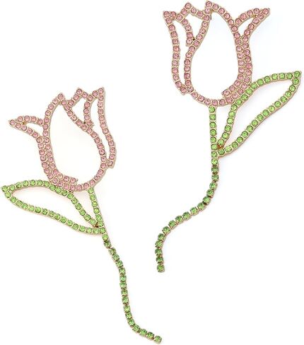 Betsey Johnson Jewelry Women's Spring Chick Tulip Statement Earrings in Saudi Arabia