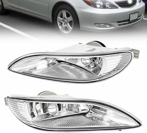 Driving Fog Lights Compatible with Toyota Camry 2002-2004/ Corolla 2005-2008/ Solara 2002-2003 Bumper Fog Lamps with Halogen Bulb & Switch and Wiring Kit in Kuwait