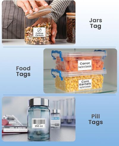 M100 Thermal Label [320 Pcs] -1 Pack of 1.18'' x 0.79''(30 x 20mm) Paper Also Compatible for Phomemo M110/M200/M220 Ponek M102 Label Maker Strong Adhesive Refill Tape in Saudi Arabia