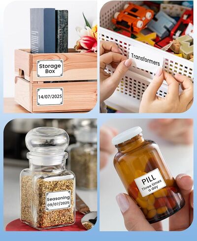 M100 Thermal Label [320 Pcs] -1 Pack of 1.18'' x 0.79''(30 x 20mm) Paper Also Compatible for Phomemo M110/M200/M220 Ponek M102 Label Maker Strong Adhesive Refill Tape in Saudi Arabia