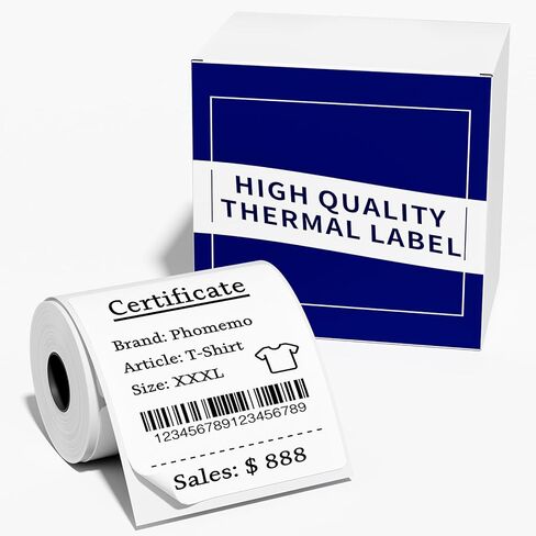 M100 Thermal Label [320 Pcs] -1 Pack of 1.18'' x 0.79''(30 x 20mm) Paper Also Compatible for Phomemo M110/M200/M220 Ponek M102 Label Maker Strong Adhesive Refill Tape in Saudi Arabia