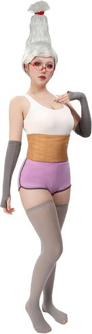 C-ZOFEK US Size Seiko Cosplay Costume Full Set Outfit with Eye Patches and Glasses for Women Halloween in Saudi Arabia
