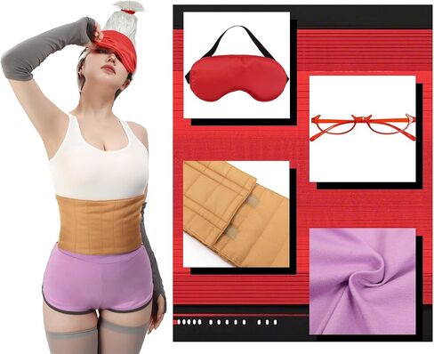 C-ZOFEK US Size Seiko Cosplay Costume Full Set Outfit with Eye Patches and Glasses for Women Halloween in Saudi Arabia