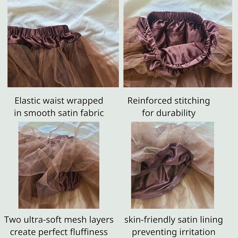 Kirei Sui Brown Bear Costume for Women Ears Headband, Tail & Soft Lined Tutu Halloween Christmas Party Accessories in Saudi Arabia