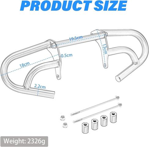 CRF250L Engine Crash Bar - CRF300L Engine Chassis Bar Pipe Compatible with 2022-2025 CRF 250L & 2021-2025 CRF 300L Motorcycle Engine Guard Crash Protection Bars in Kuwait