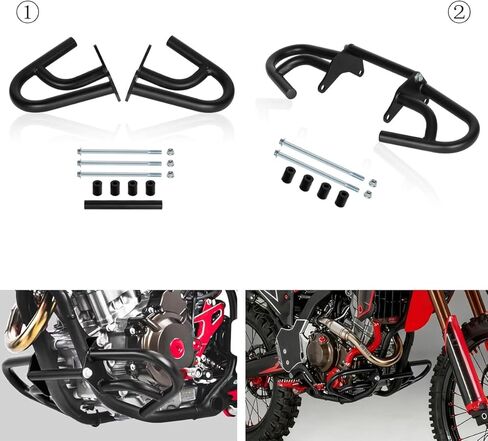 CRF250L Engine Crash Bar - CRF300L Engine Chassis Bar Pipe Compatible with 2022-2025 CRF 250L & 2021-2025 CRF 300L Motorcycle Engine Guard Crash Protection Bars in Kuwait