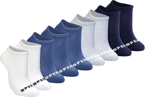 Sperry Women's 9-Pack Low Cut Ankle Socks – Breathable, Moisture-Wicking, Cushioned, No-Show Fit for Everyday & Athletic Wear in Saudi Arabia