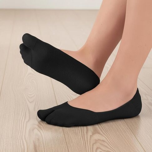 جوارب تابي، 5 أزواج من الجوارب ذات الوجه بالتخبط، جورب تابي للنساء منقسم عند أصابع القدم، جورب قطني مسطح، جورب قارب أسود، قصة منخفضة للأحذية الرياضية، جوارب غير مرئية، لا تظهر جوارب مضحكة in Kuwait