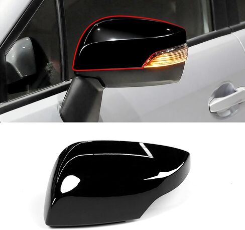 قطعة واحدة من Yumzeco متوافقة مع غطاء مرآة Subaru WRX/Impreza/Crosstrek/Legacy/Outback، غطاء مرآة Subaru جانب السائق مع مشبك خفيف بديل لـ 91059VA030 SU1326102 (يسار، أسود لامع) in Kuwait