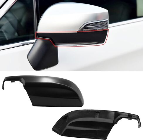 قطعة واحدة من Yumzeco متوافقة مع غطاء مرآة Subaru WRX/Impreza/Crosstrek/Legacy/Outback، غطاء مرآة Subaru جانب السائق مع مشبك خفيف بديل لـ 91059VA030 SU1326102 (يسار، أسود لامع) in Kuwait