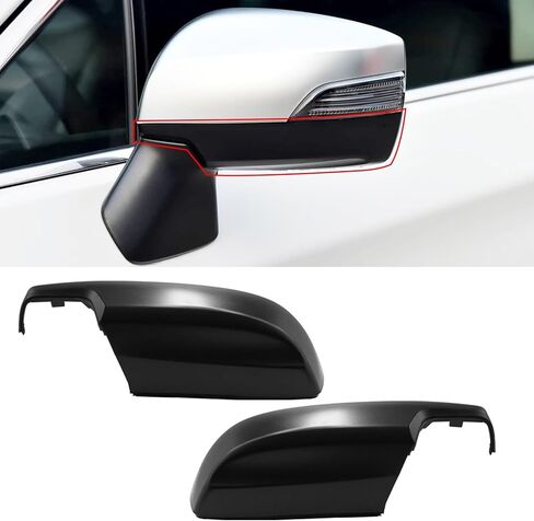 قطعة واحدة من Yumzeco متوافقة مع غطاء مرآة Subaru WRX/Impreza/Crosstrek/Legacy/Outback، غطاء مرآة Subaru جانب السائق مع مشبك خفيف بديل لـ 91059VA030 SU1326102 (يسار، أسود لامع) in Saudi Arabia