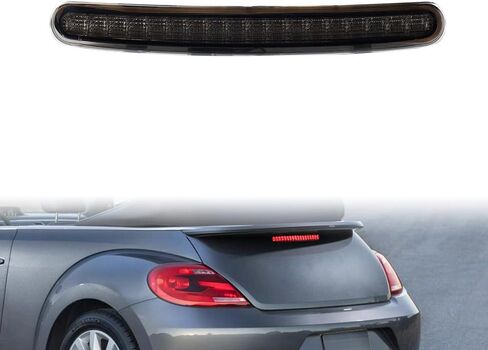 Astra Depot Rear Third Brake Light Center High Mount Stop Light Red LED Smoke Lens Compatible with Volkswagen Beetle 2012-2019 5C5-945-097-B; 5C5945097; 5C5945097A in Saudi Arabia