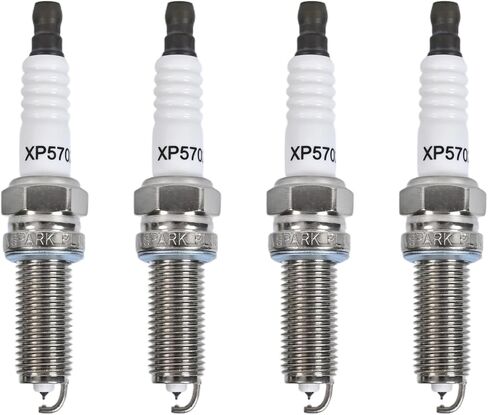 XP5702 Iridium Spark Plugs 4-Pack Compatible with Acura HYUNDAI HONDA KIA MERCEDES-BENZ DODGE GENESIS MITSUBISHI 1.8L 2.0L 2.4L 3.5L 5.5L L4 V6 V8 Replacement for 5787 93911 LKR7AIX in Kuwait