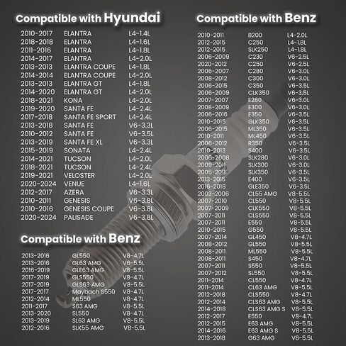 XP5702 Iridium Spark Plugs 4-Pack Compatible with Acura HYUNDAI HONDA KIA MERCEDES-BENZ DODGE GENESIS MITSUBISHI 1.8L 2.0L 2.4L 3.5L 5.5L L4 V6 V8 Replacement for 5787 93911 LKR7AIX in Kuwait