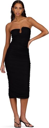 Forever 21 Women's Strapless Maxi Dress with Side Ruching in Saudi Arabia