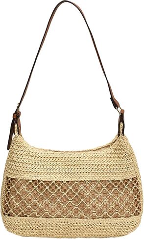 Cute Woven Fabric Tote Bag Y2k Purses Shoulder Handbag Purse Tote Bag for Women in Kuwait