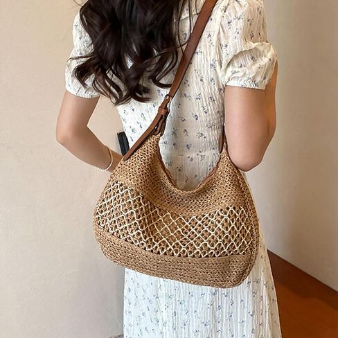Cute Woven Fabric Tote Bag Y2k Purses Shoulder Handbag Purse Tote Bag for Women in Saudi Arabia
