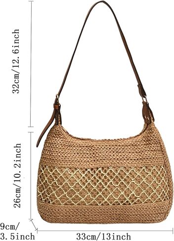 Cute Woven Fabric Tote Bag Y2k Purses Shoulder Handbag Purse Tote Bag for Women in Saudi Arabia